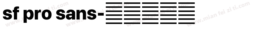 sf pro sans字体转换